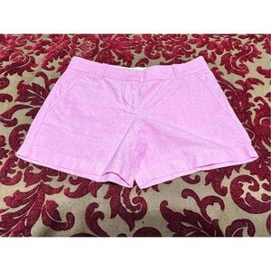 J. Crew Pink City Fit Chambray Chino Shorts Size 2